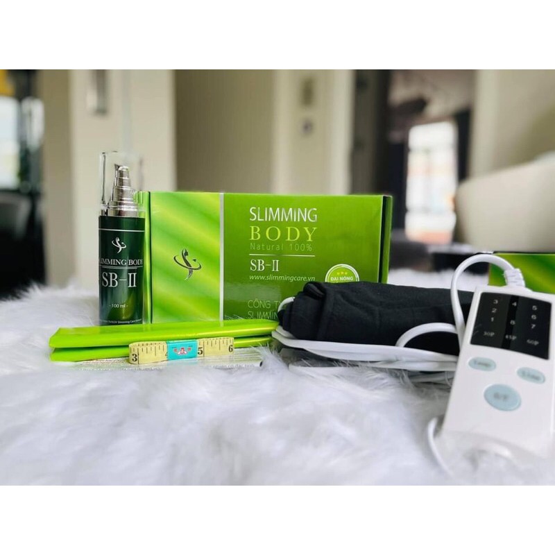 COMBO  Ủ Nóng Tan Mỡ SLIMMING BODY 2 hỗ trợ Tan mỡ Bụng , Đùi Hiệu Quả - Bản cải tiến 2021 loại chế độ hẹn giờ  tắt mở tiện lợi