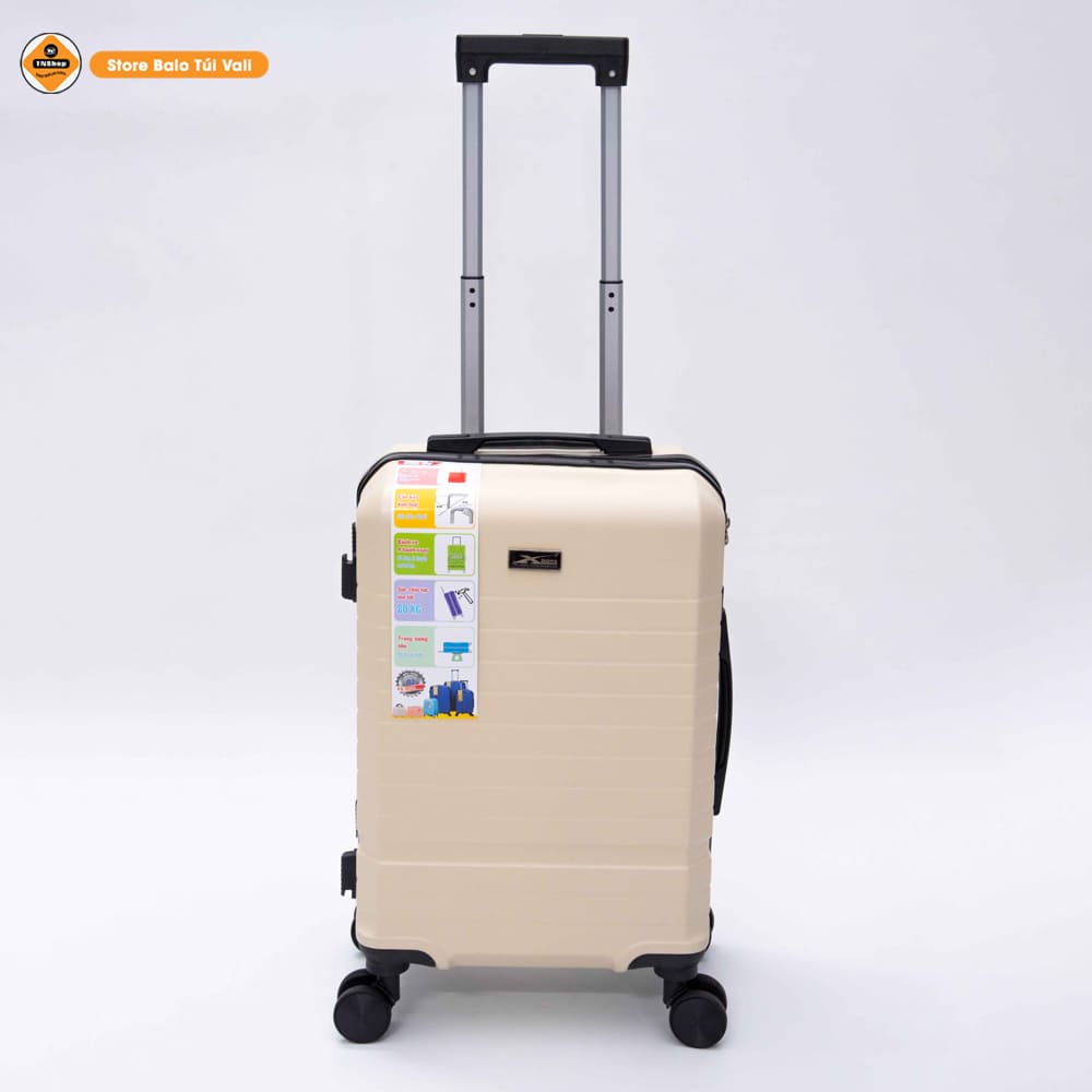 Vali Du Lịch Cao Cấp Khóa TSA &amp; Cổng USB Xbags White Titan Pro Nhựa ABS Chống Va Đập – Sang Trọng Đẳng Cấp Tiện Dụng XB 6105!