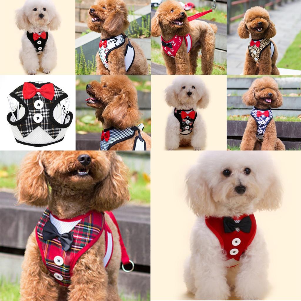 Adjustable Dog Harness Traction Rope Dog Vest Clothes