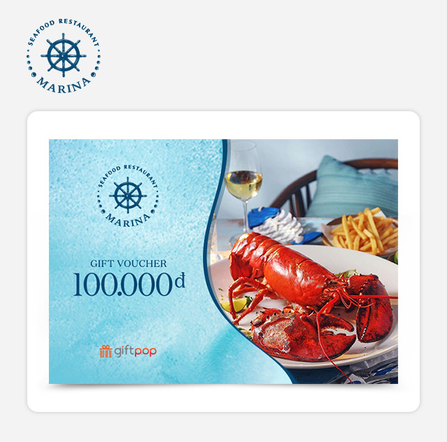 Hình ảnh Phiếu Quà Tặng Marina Seafood 100K