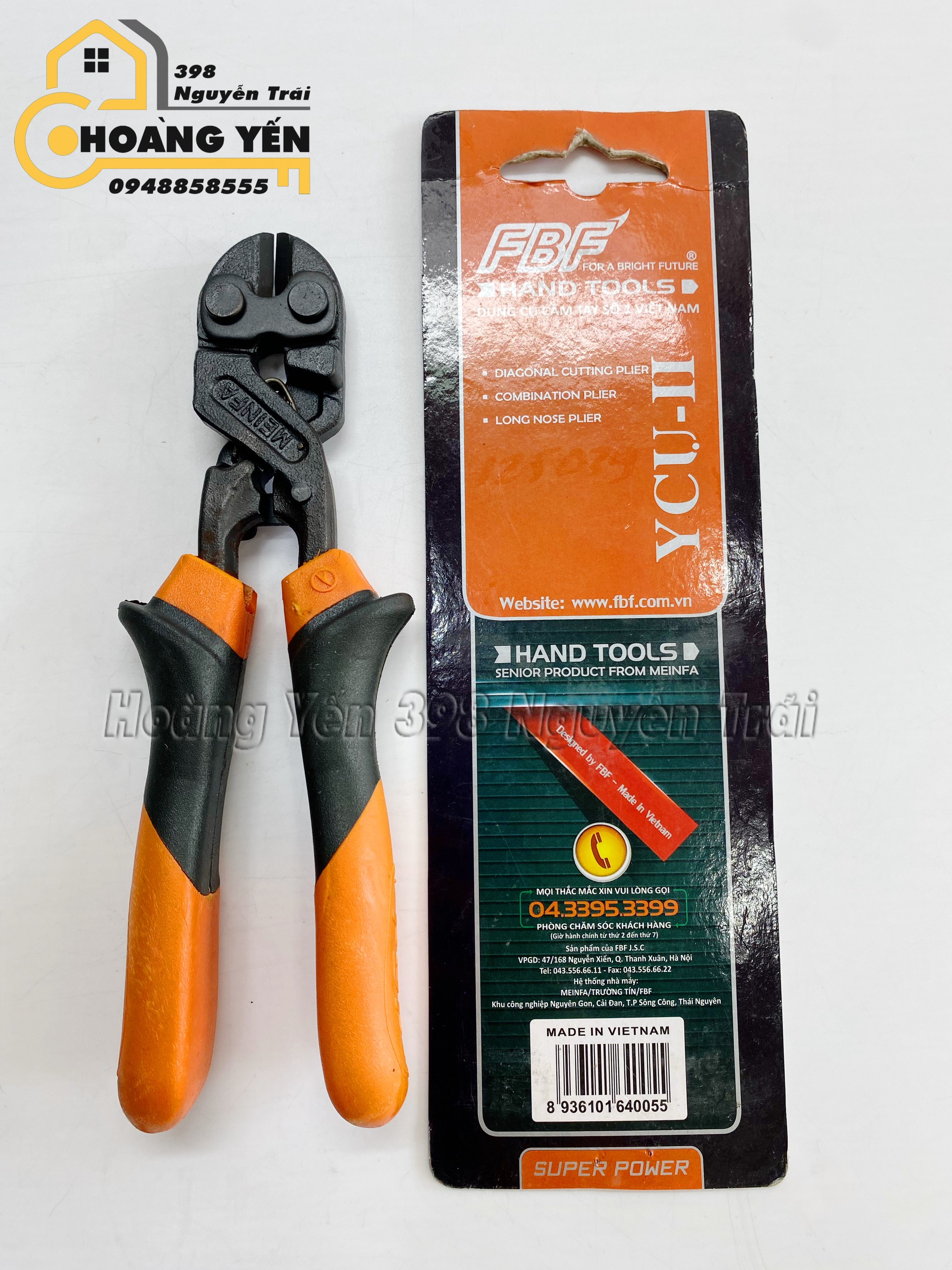 Kìm cắt cộng lực mini 8''/200mm FBF HAND TOOLS - Hoàng Yến 398 Nguyễn Trãi