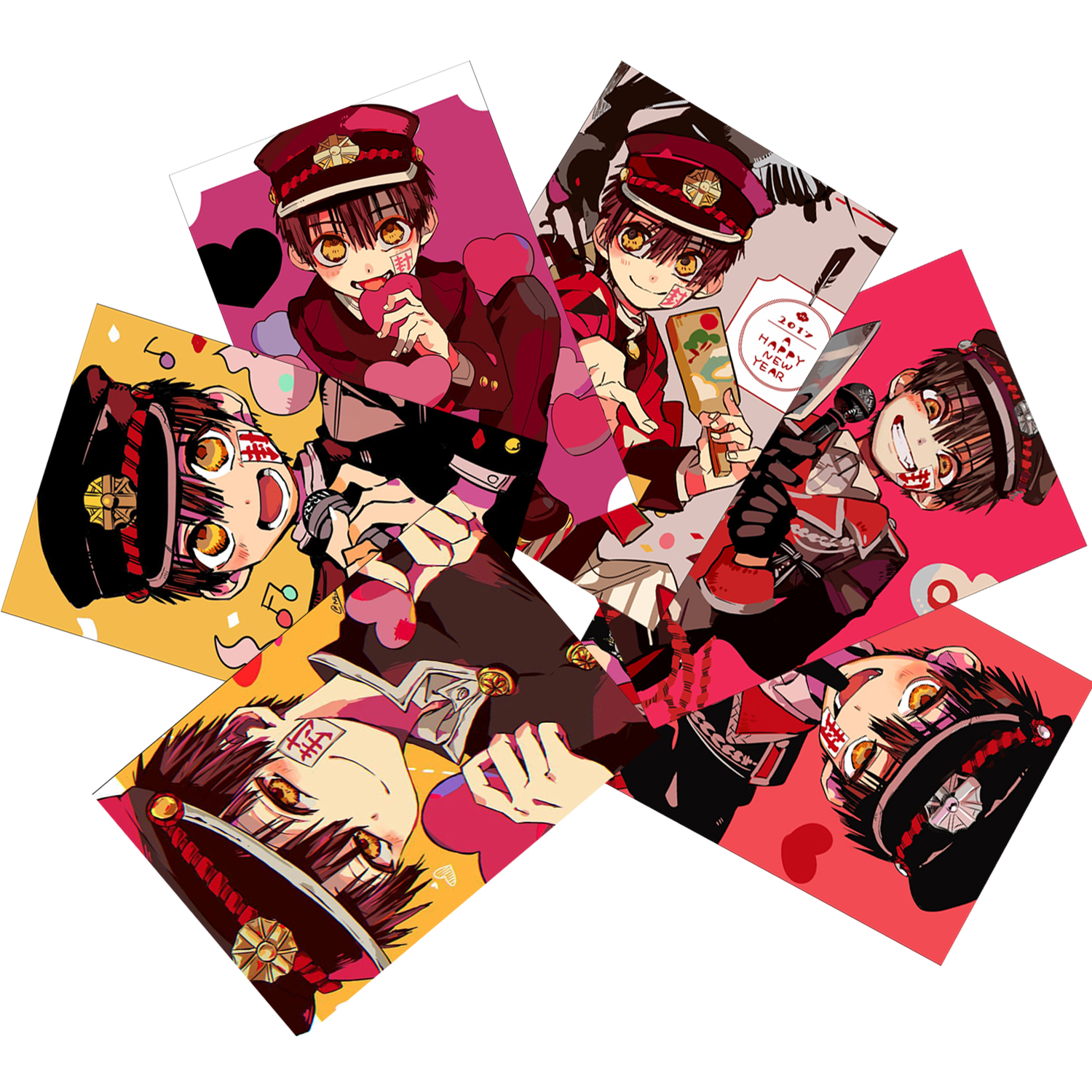 Ảnh card Jibaku Shounen Hanako-kun set 11 tấm nhóm và nhân vật
