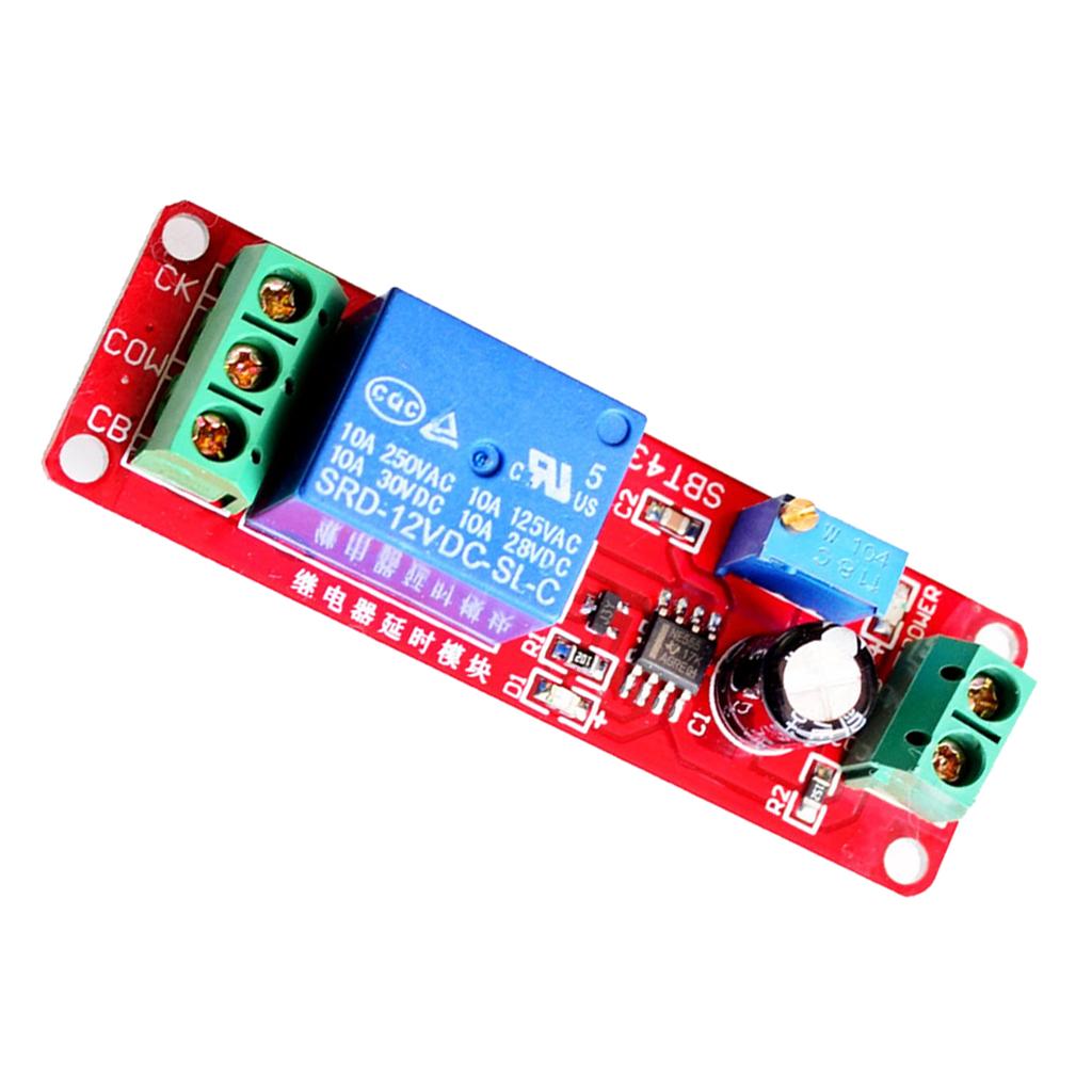NE555 DC 12V Delay Timer Switch Adjustable Module 0 to 10 Second