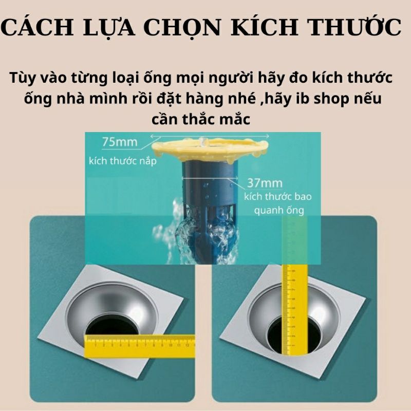 Bộ Nắp Ga Thoát Sàn Ngăn Mùi Hôi Cống Cao Cấp - Phễu thoát sàn chống hôi, Chặn côn trùng lỗ thoát nước