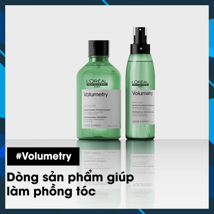 DẦU GỘI LÀM PHÔNG TÓC L'OREAL SERIE EXPERT VOLUMETRY PROFESSIONAL SHAMPOO 300ML (CHAI BÉ)