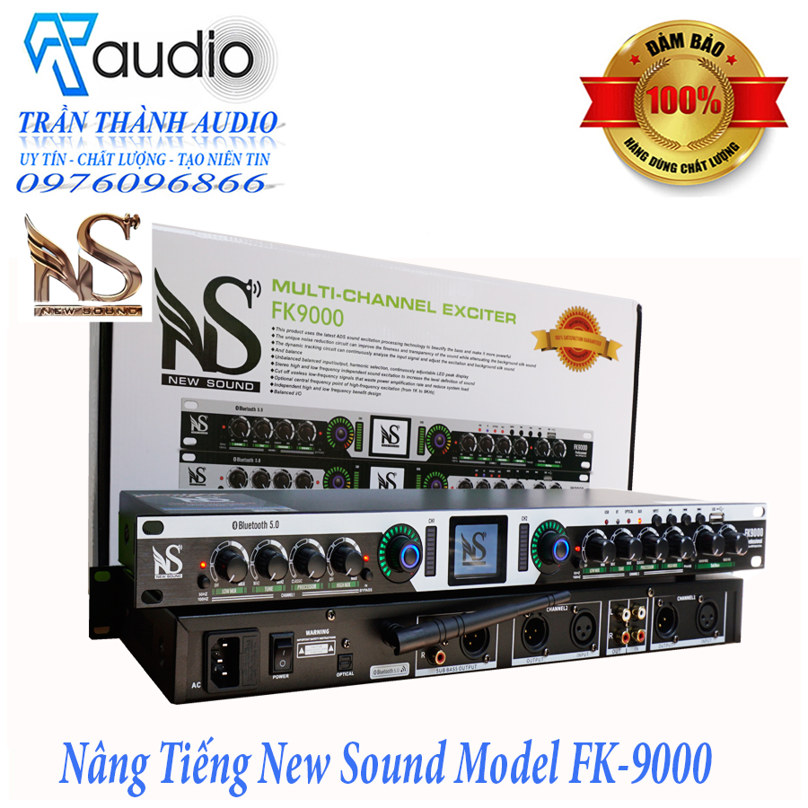 Nâng Tiếng New Sound Model FK9000 hàng chính hãng nhập khẩu 2023 Có cổng quang optical , Bluetooth Bảo Hành 24 tháng