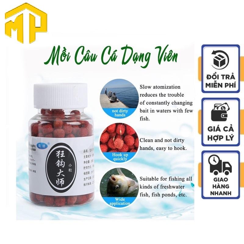 Mồi Câu Cá Trắm, Chép, Diếc, Rô Phi Dạng Viên Siêu Nhạy - MP Fishing