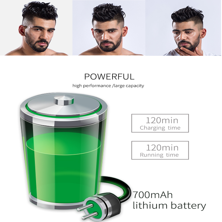 Tông đơ tạo viền nghệ thuật chuyên nghiệp DSP - Dung lượng pin: 600mAh - Công suất: 5W - HÀNG NHẬP KHẨU