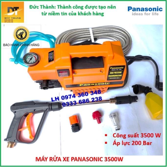 Máy rửa xe PANASONIC 3500W màu cam. Bảo hành chính hãng.