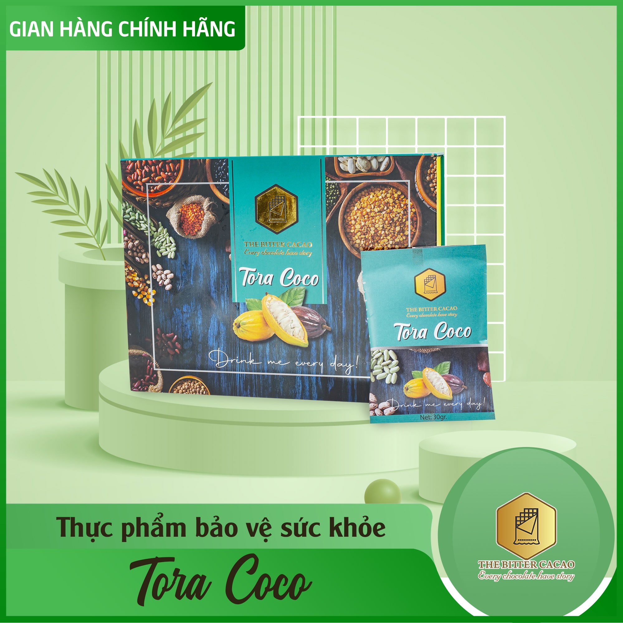 Thực phẩm bảo vệ sức khỏe Tora Coco Tăng Tiết Sữa The Bitter Cacao