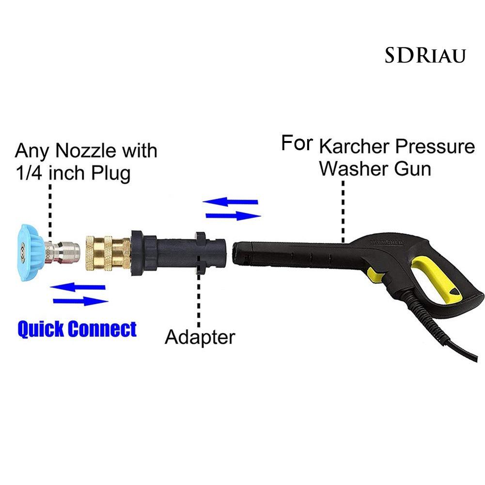 Set 9 Đầu Nối Nhanh 1 / 4inch Chuyên Dụng Cho Karcher K Series