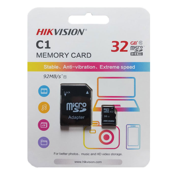 Thẻ nhớ Micro SD Hikvision 32GB 64GB 128GB Class 10 tốc độ 92MB/s - Hàng chính hãng