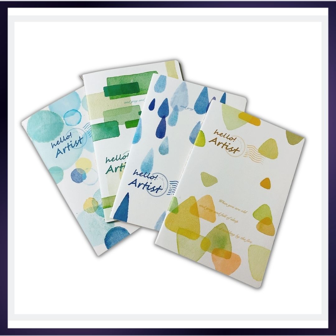 Combo 4 quyển sổ tay size A5 họa tiết hoạt hình