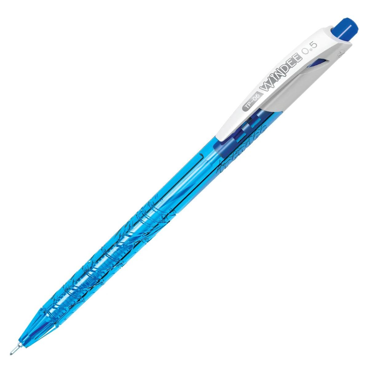 Bộ 6 Bút Bi TP-06 - Mực Xanh (Mẫu Màu Giao Ngẫu Nhiên)