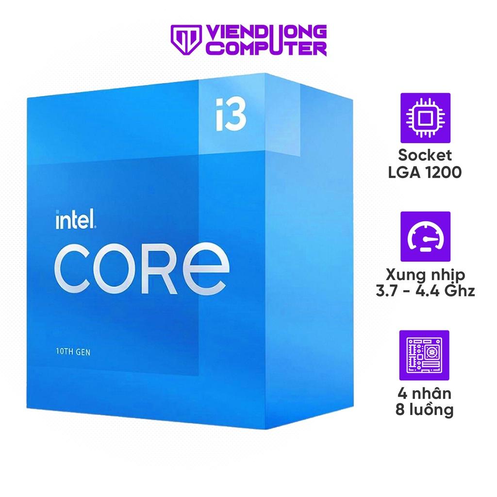 Bộ xử lý CPU Intel Core i3-10105/10105F (3.7Hz - 4.4Hz 4 nhân 8 luồng, 6MB, 65W) - Hàng chính hãng