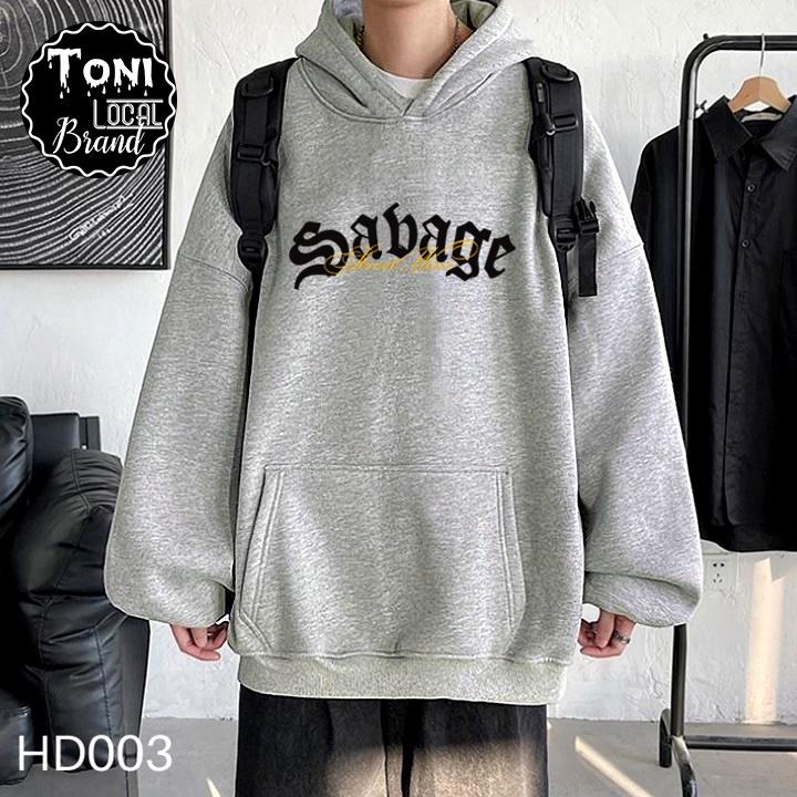 ( ) ÁO HOODIE Local Brand Unisex SABAGE Nỉ Bông Form Rộng Nam Nữ (HD9200L - Full Size - Kèm Video Ảnh Thật)