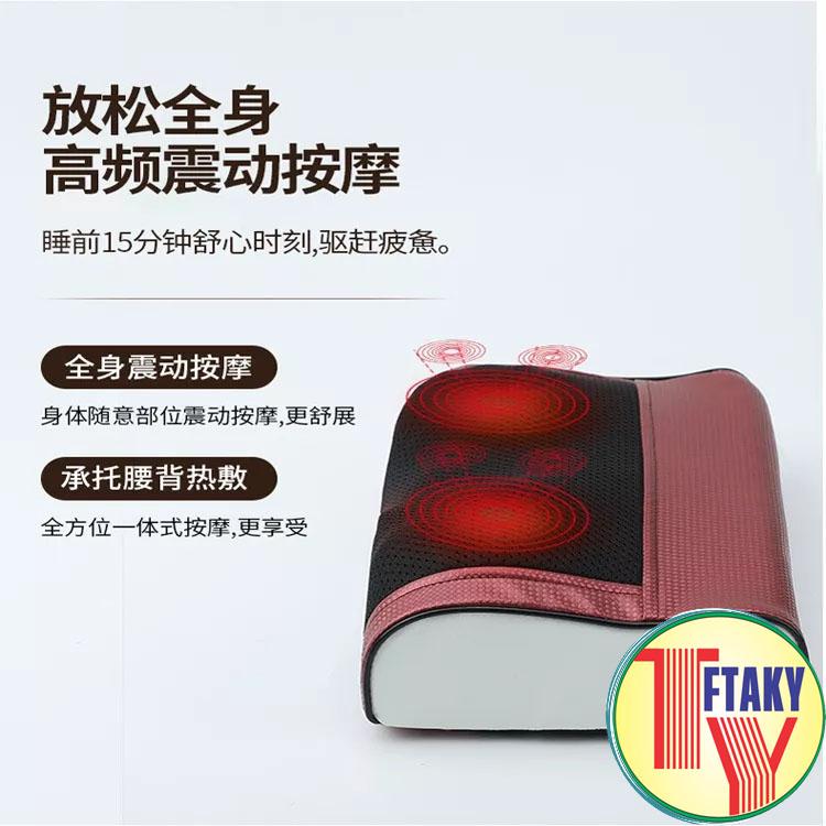 Máy Massage cao cấp Giảm Nhức Mỏi Gối massage hồng ngoại trị liệu 16 bi