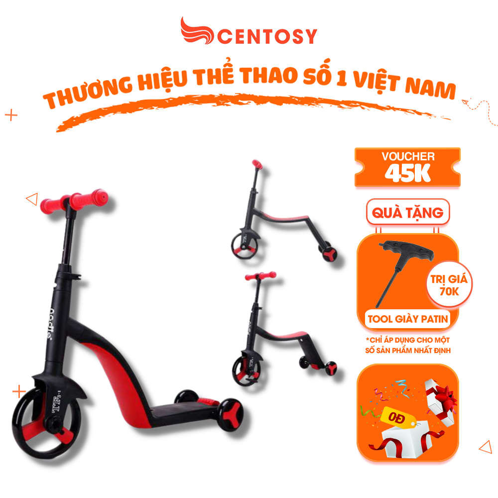 Xe Chòi Chân Trẻ Em Cao Cấp Centosy Nadle 3in1 - Biến Hình Scooter, Xe Đạp 3 Bánh