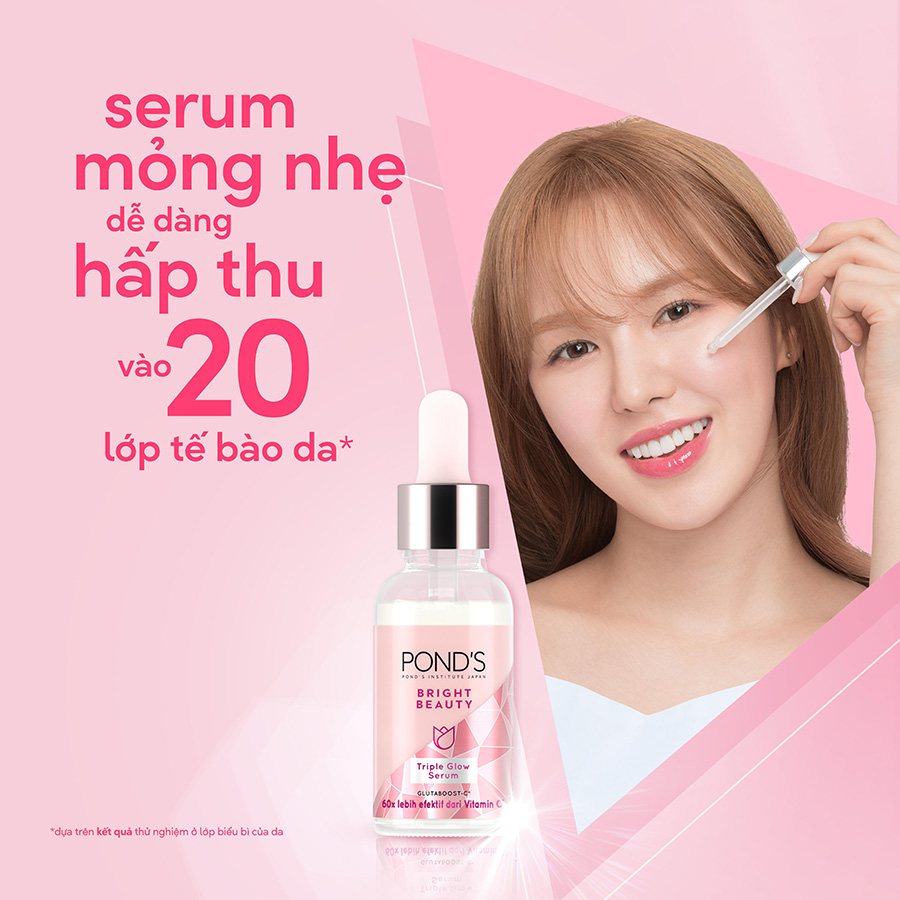 Combo Serum Dưỡng Sáng Mờ Thâm và Kem Dưỡng Ẩm Ngày Đêm Pond's Bright Beauty 30G & 50G x2