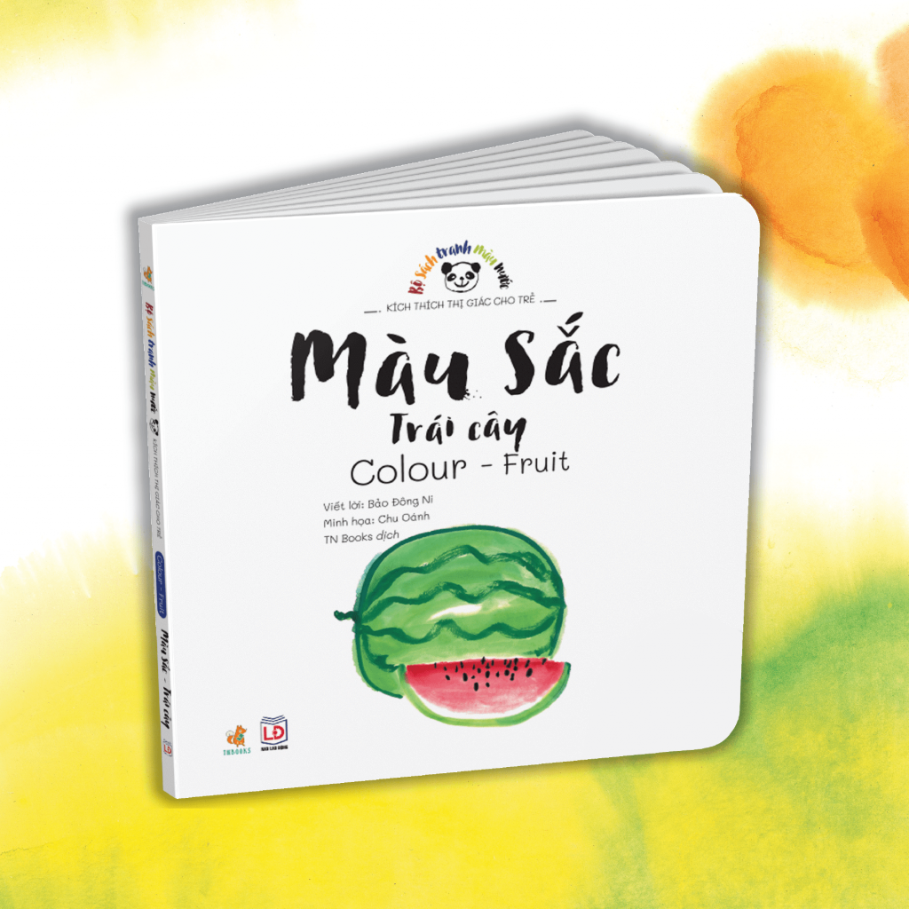 Bộ 4 Cuốn Sách Tranh Màu Nước Kích Thích Thị Giác Cho Trẻ