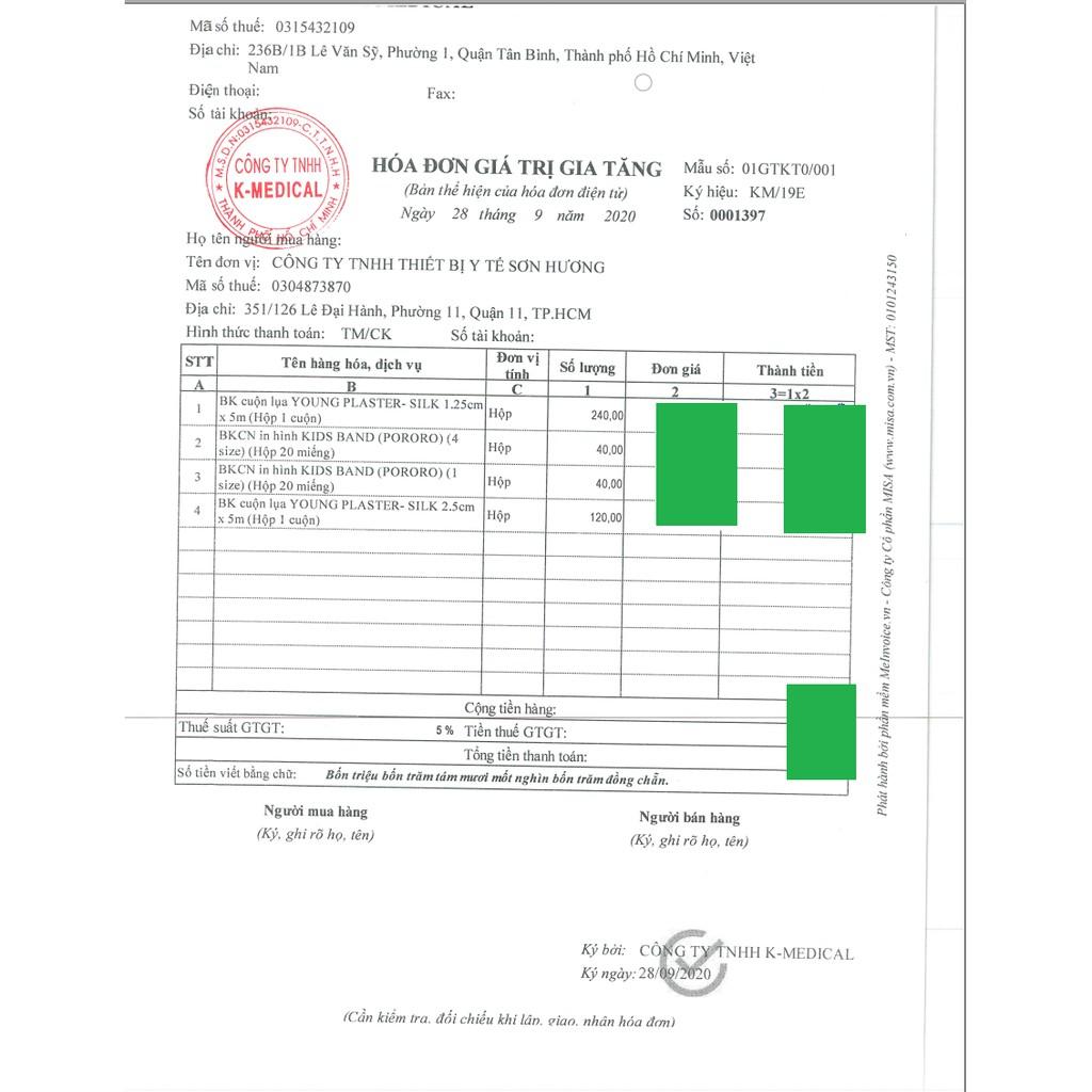 Băng cá nhân trẻ em Pororo Hàn Quốc