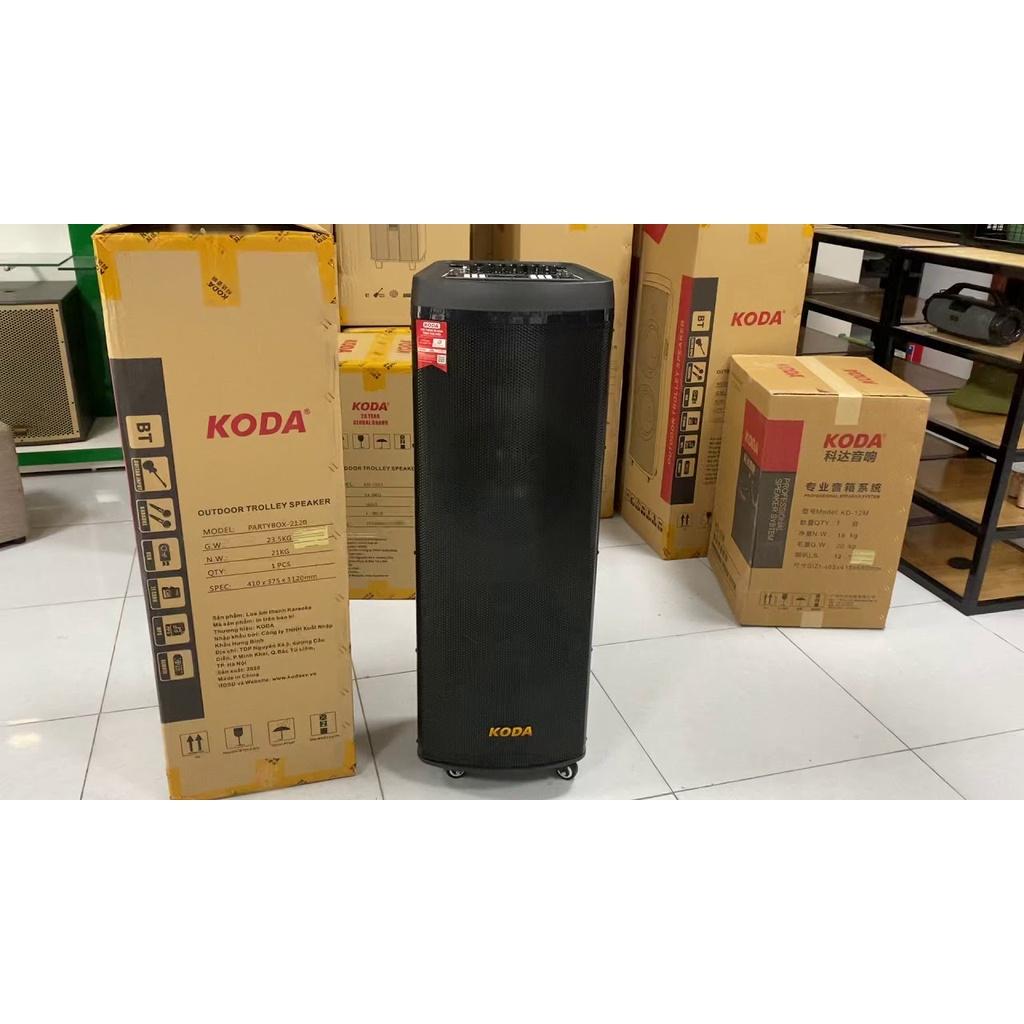 Loa Kéo Di Động KODA Party Box 2120  (Bass 3 tấc x2, 2 micro)