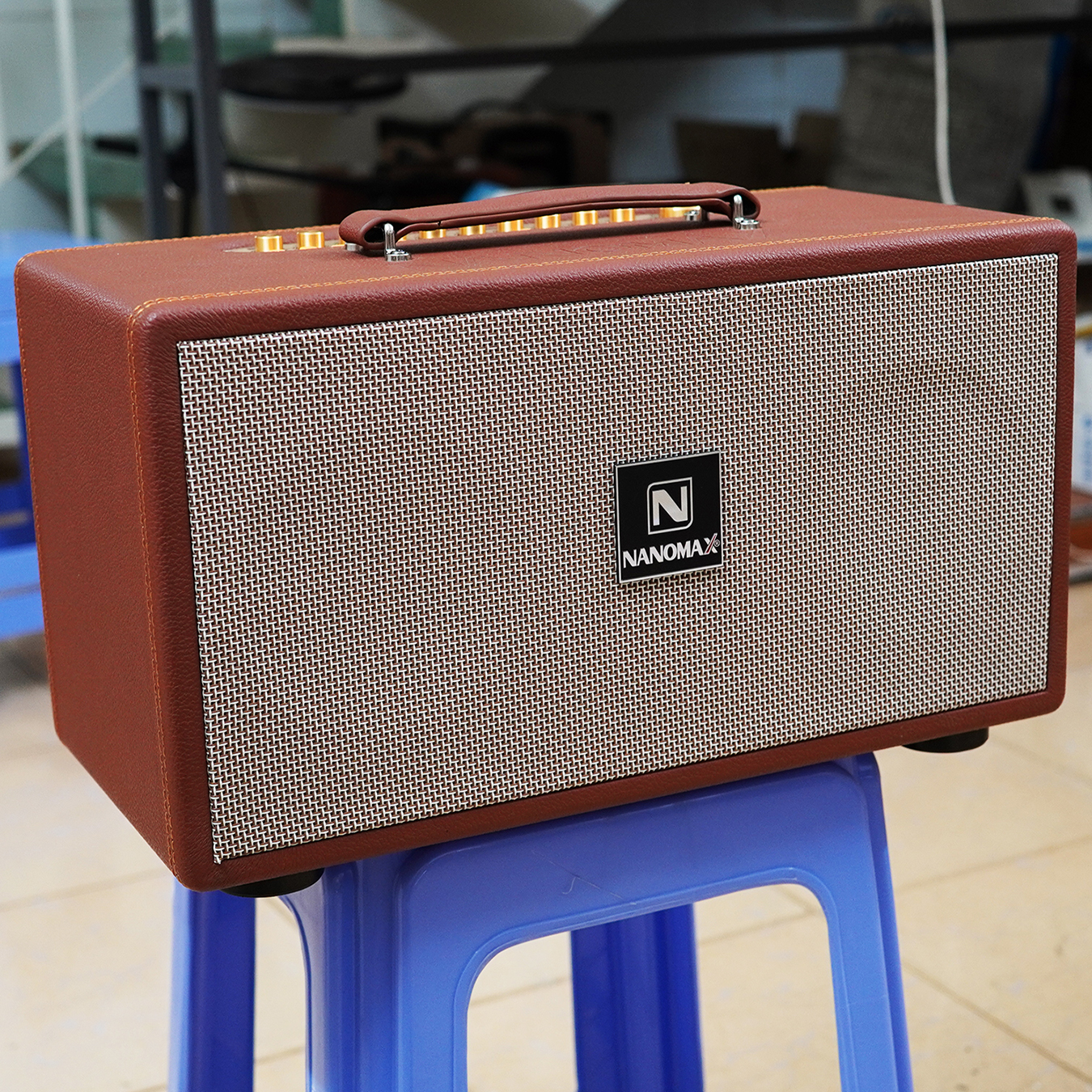 Loa Kéo Karaoke Xách Tay Nanomax K-10 K10 Bass Đôi 10cm Công Suất 260w Hàng Chính Hãng