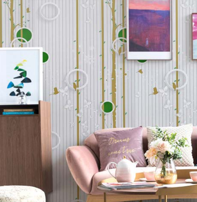 10m Decal giấy dán tường khổ 45cm keo sẵn nhiều mẫu hiện đại mới nhất BST01