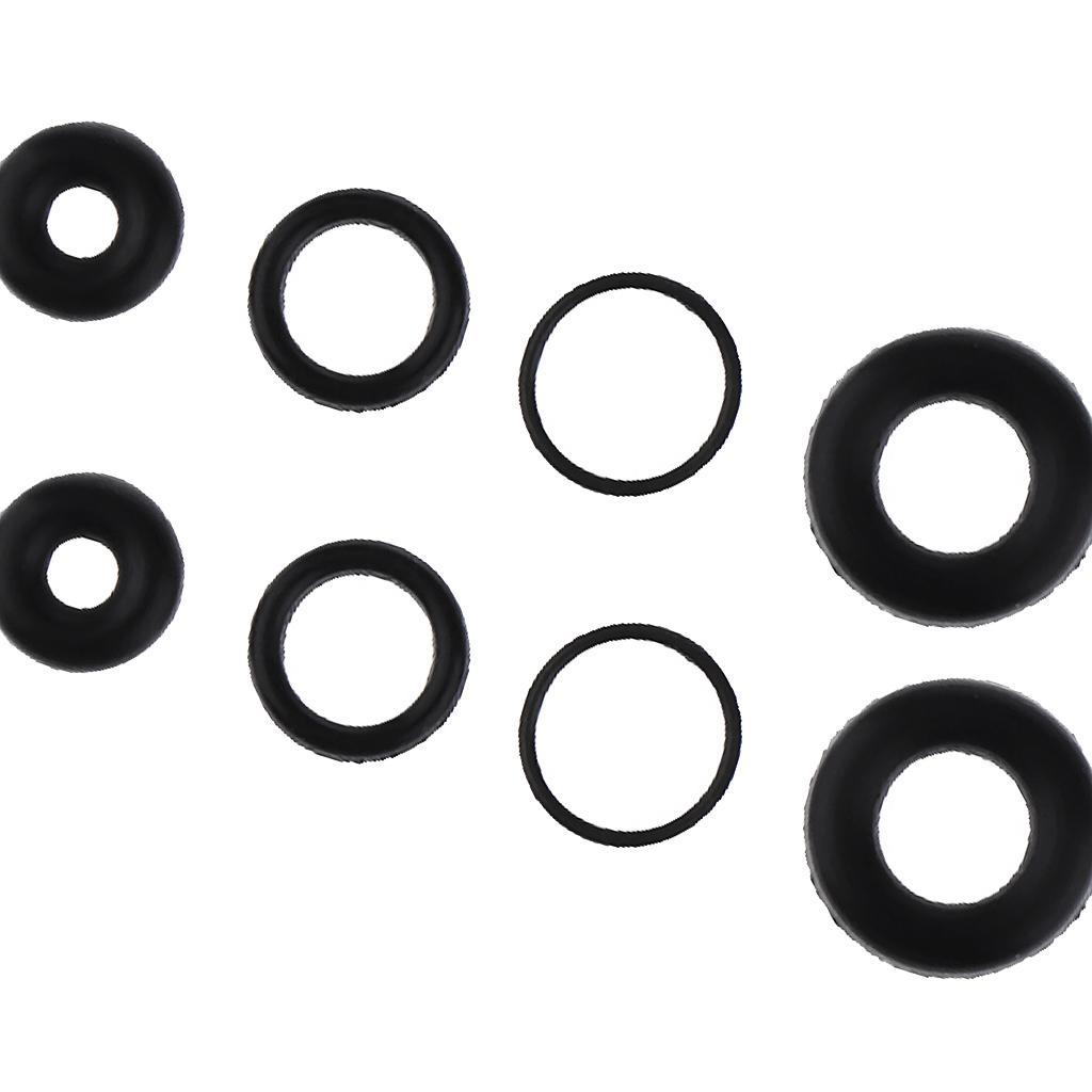 8Set Black O-Ring Rubber Seals Suitable For Airbrush Internal Sealing Rings Tool