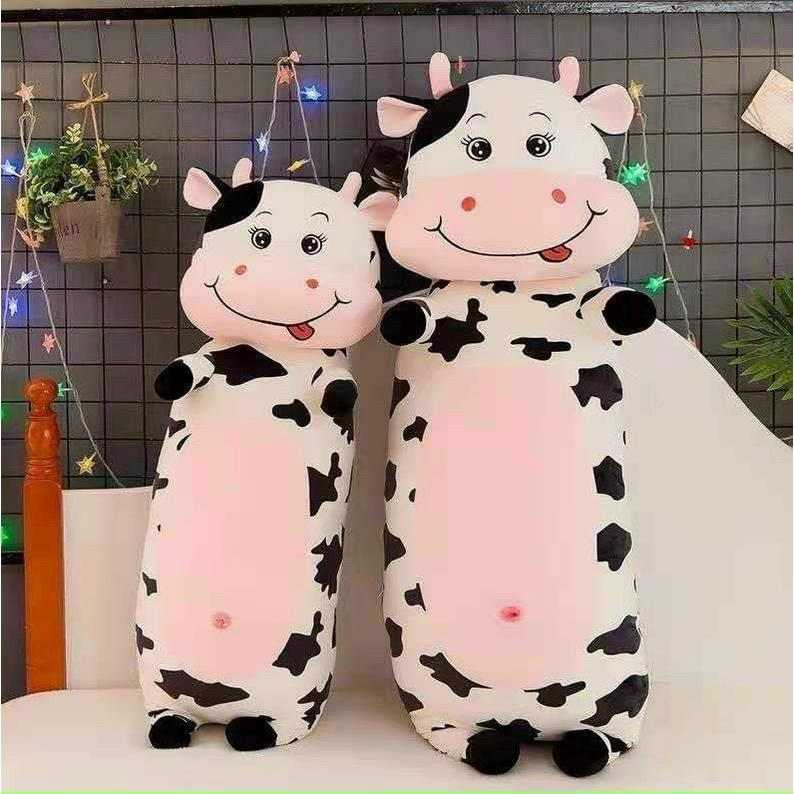 Gấu bông bò sữa dễ thương I Bò sữa nhồi bông dáng đứng màu be I Chất bông PP mềm mịn I GauBong.VoYo