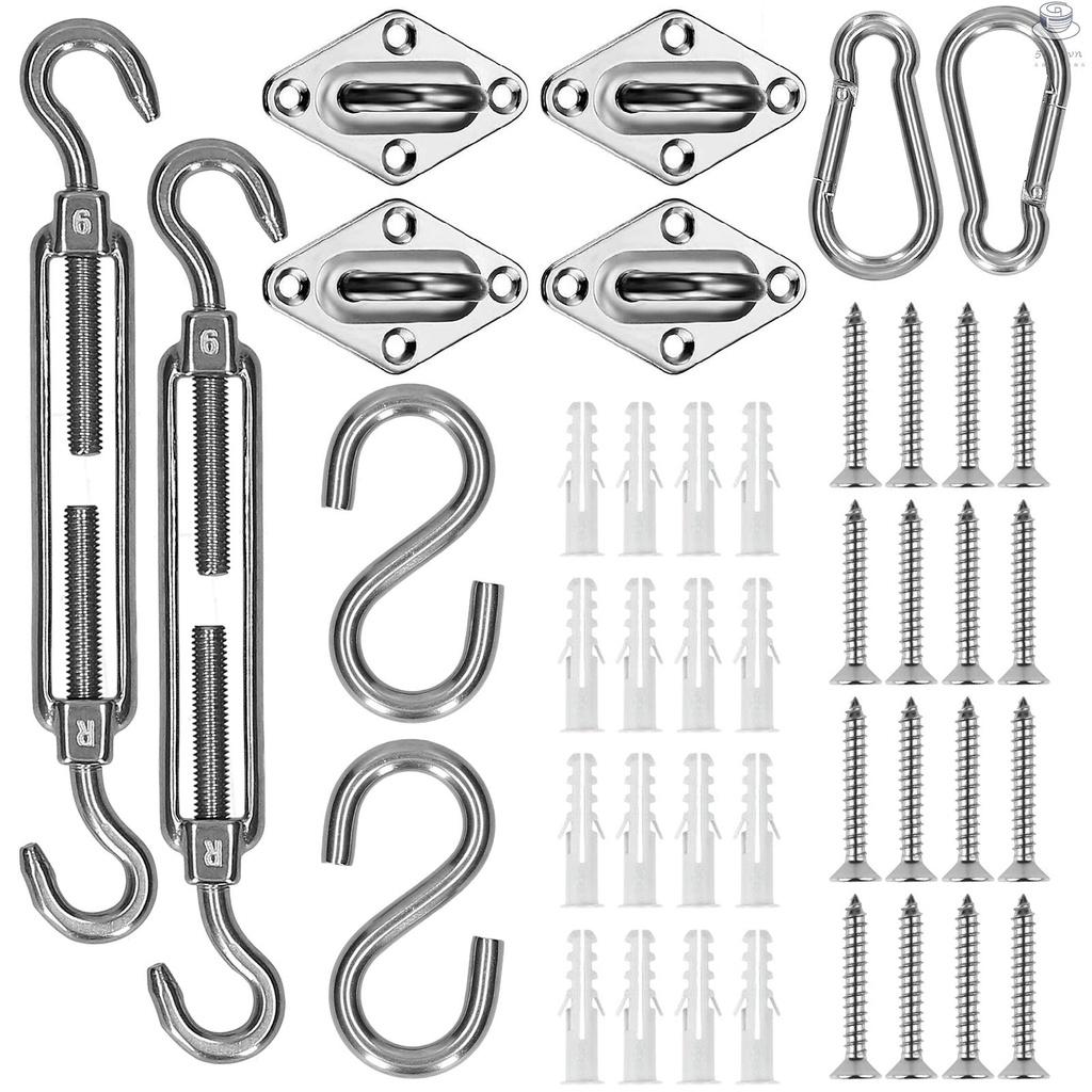 Bộ dụng cụ lắp đặt tấm bạt che nắng hình tam giác/vuông cho sân vườn