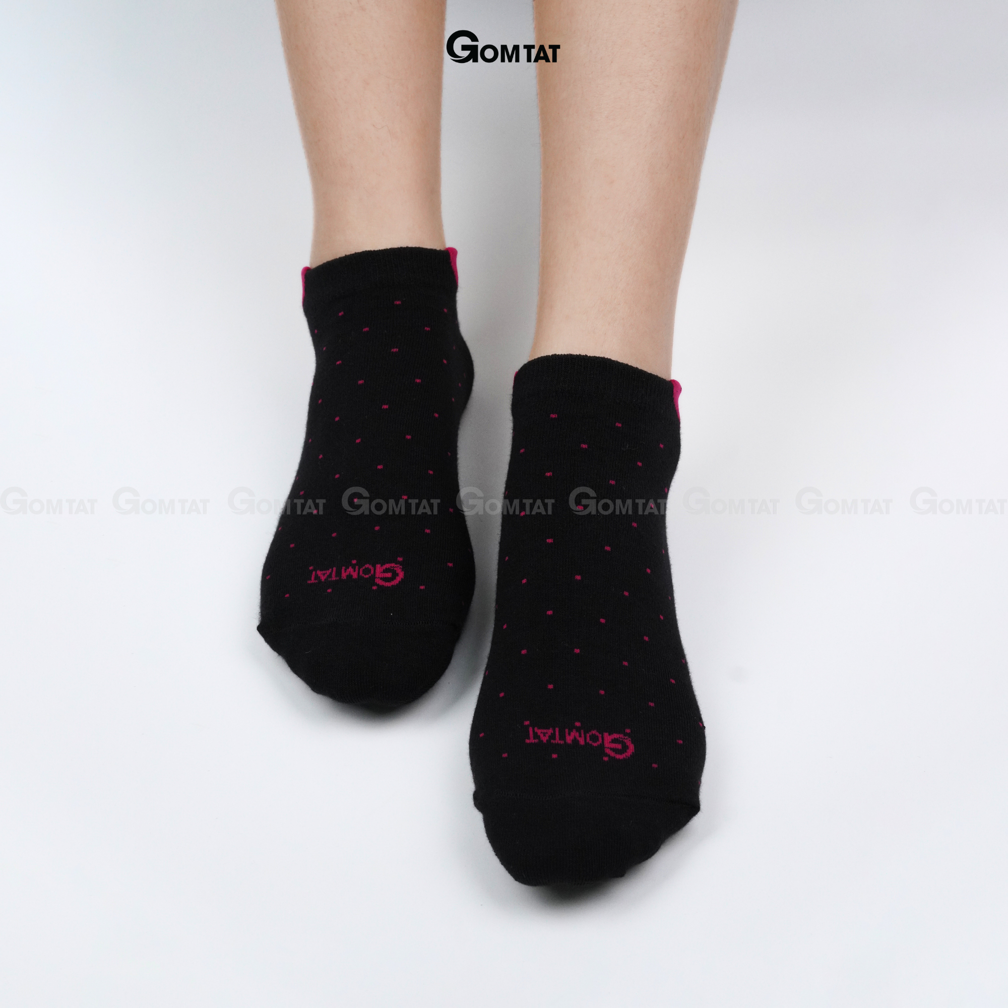 Vớ nữ cổ ngắn GOMTAT, tất nữ chất liệu cotton êm mềm, đi mát - NUNGAN-VSTAR-502
