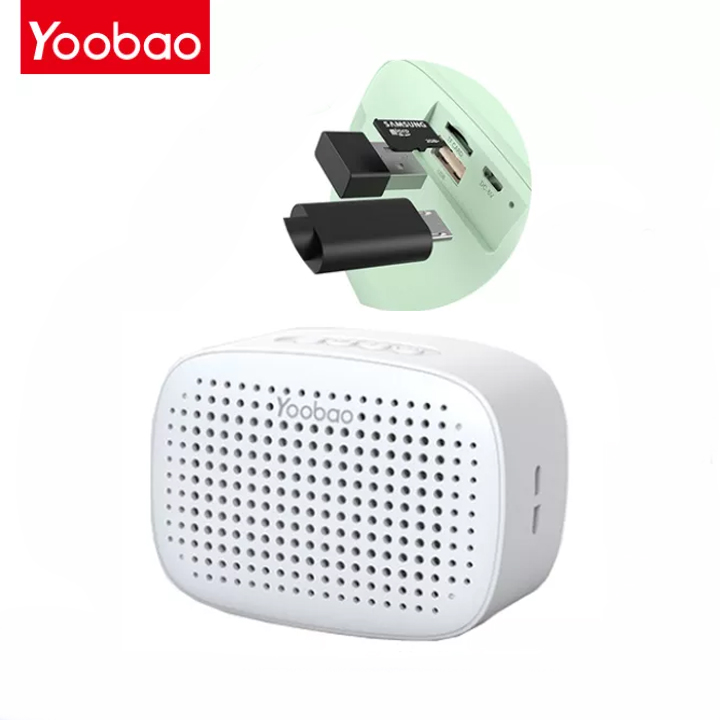 Loa Bluetooth 5.0 mini Yoobao M2 hỗ trợ TWS, công suất 3W, pin 12 giờ tiện lợi thích hợp cho phòng nhỏ, khoảng cách kết nối tối đa 15m