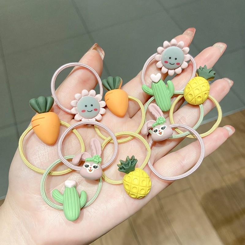 Set 10 dây cột tóc hoạt hình cho bé siêu cute- HÌNH NGẪU NHIÊN