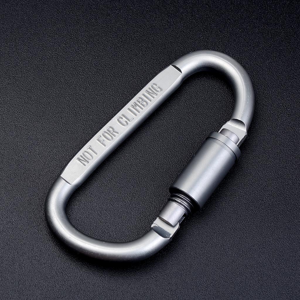 3pcs Alloy Carabiners Keychain Buckle Outdoor Camping Hiking Hardware Clips