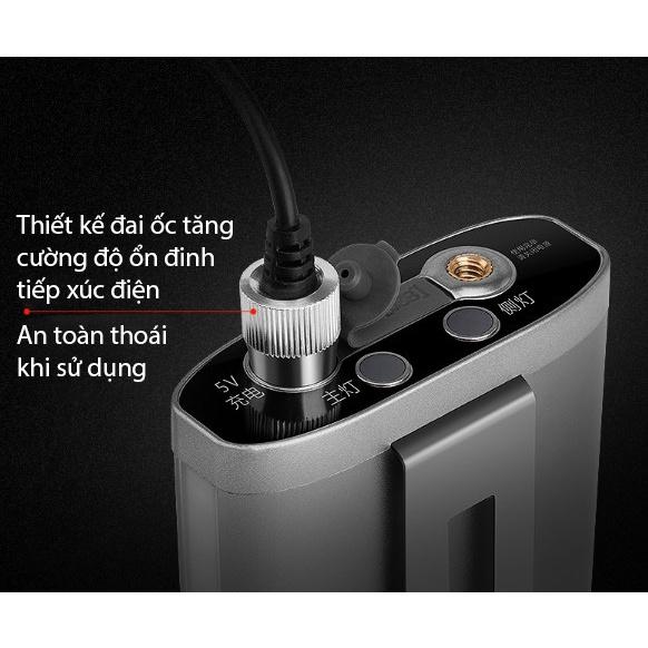 Đèn Pin Đội Đầu Đeo Trán Một Pha Bóng Siêu Sáng Pin Lithium 40000mah Sự Dụng 24h