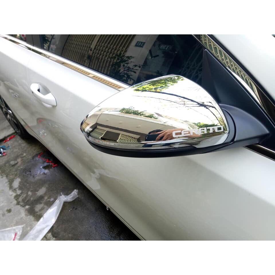Ốp Gương Mạ Crom Xe Kia Cerato 2019 2020