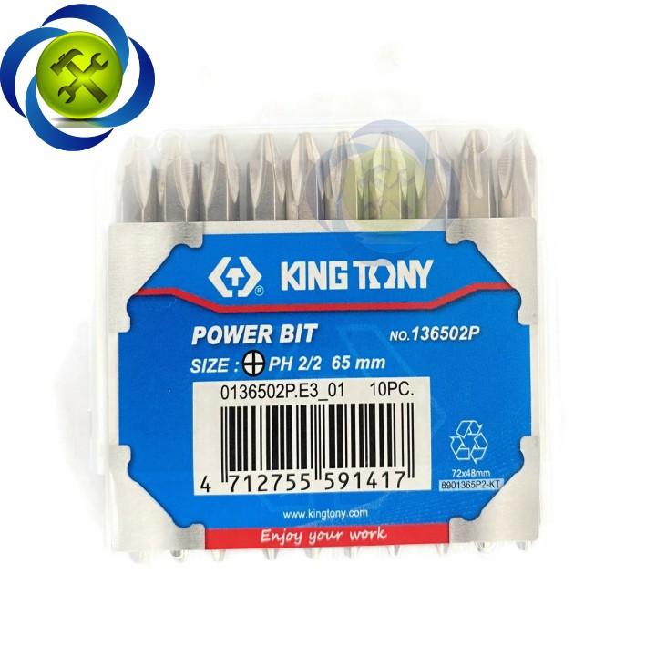 Mũi vít hai đầu bake PH2 Kingtony 136502P dài 65mm