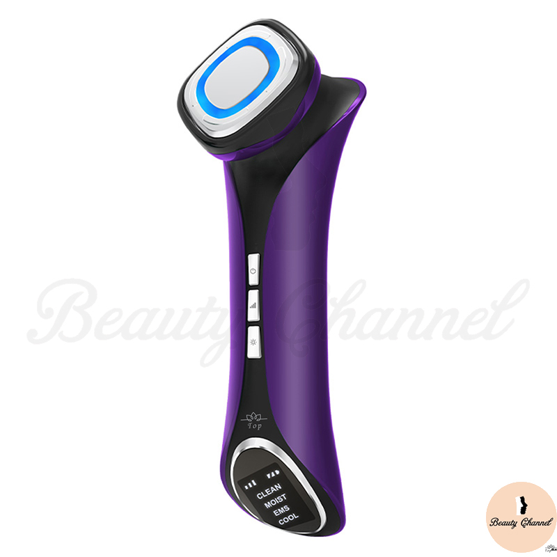 Máy Massage Mặt Chăm Sóc Làm Đẹp Da Nóng - Lạnh - Ems - Dưỡng Ẩm Giúp Da Săn Chắc - Mịn Màng - Thu Nhỏ Lỗ Chân Lông - Hàng Chính Hãng - Màu Tím