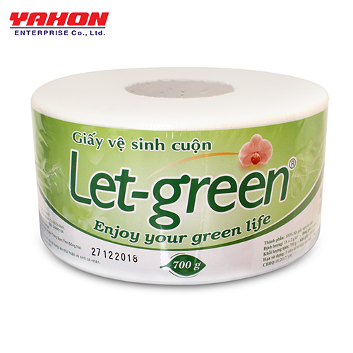 Giấy Vệ Sinh Cuộn 10*20cm LET-GREEN, 700G/Cuộn