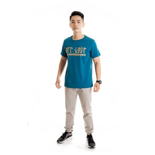 Áo thun cổ tròn In GET LOST tay ngắn CT03