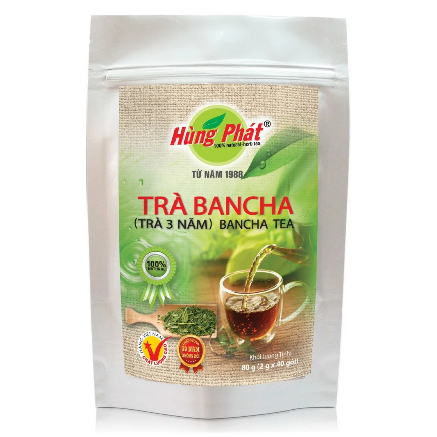 Trà Brancha  40 Gói/Hộp - Thương hiệu Hùng Phát: Thành Phần Tự Nhiên - Không Hương Liệu - Không Phẩm Màu - Không Chất Bảo Quản