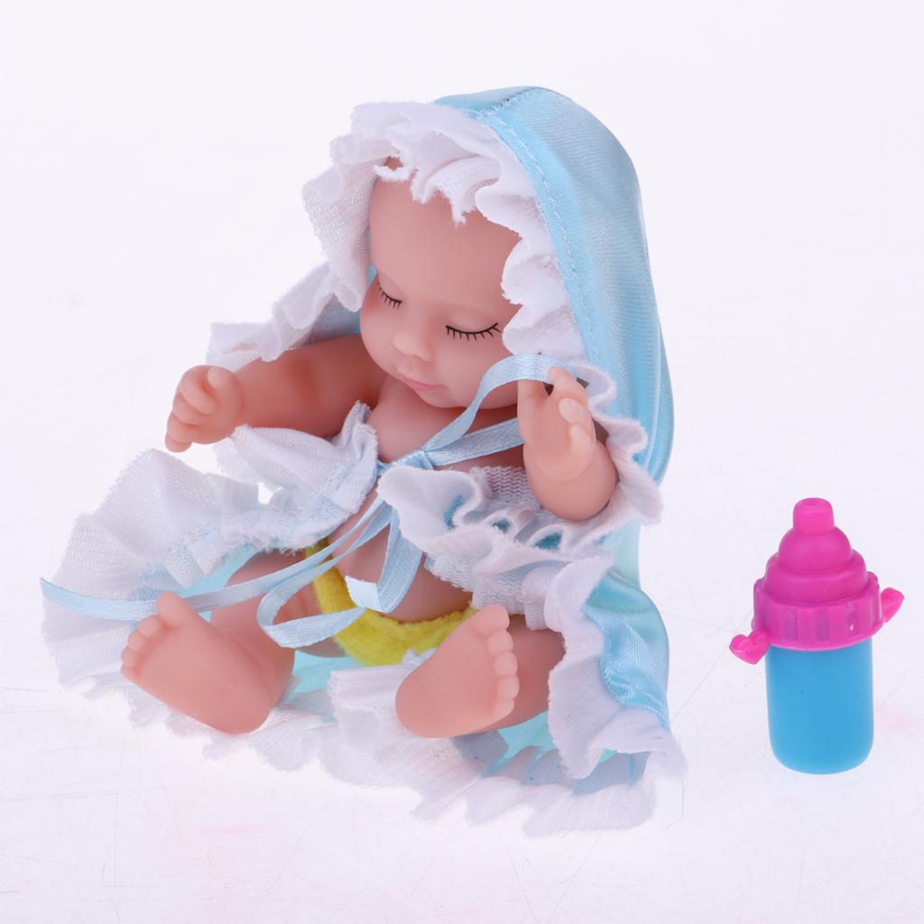 Cute Vinyl Sleeping Baby Doll Lifelike Baby Toy Kids Egg Toy Xmas Gift