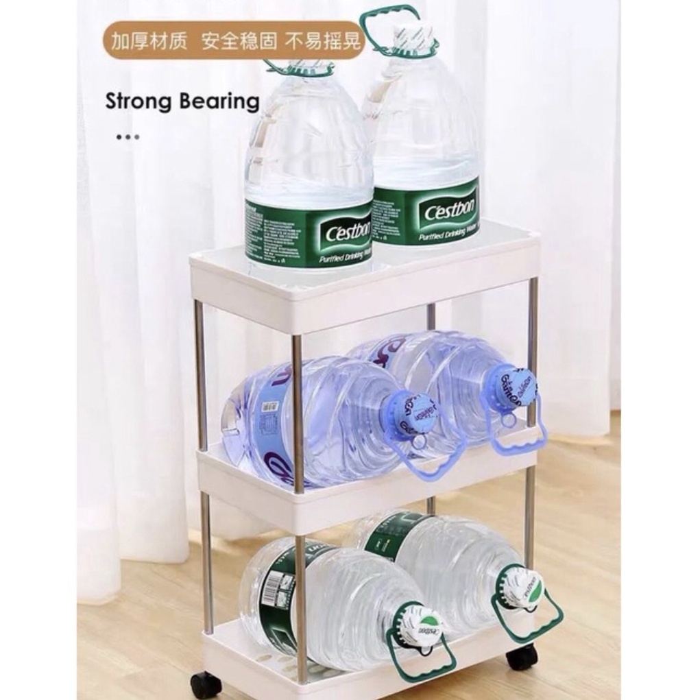 Kệ đa năng 3 tầng có bánh xe  Hando ( Size M - L )