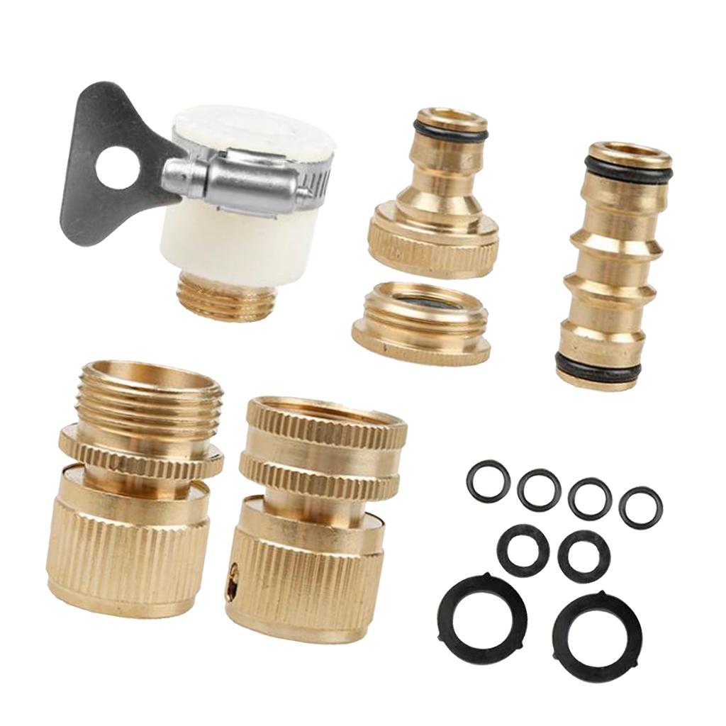 Garden Hose Quick Connector 3/4 inch Easy Connect Fitting Male and Female