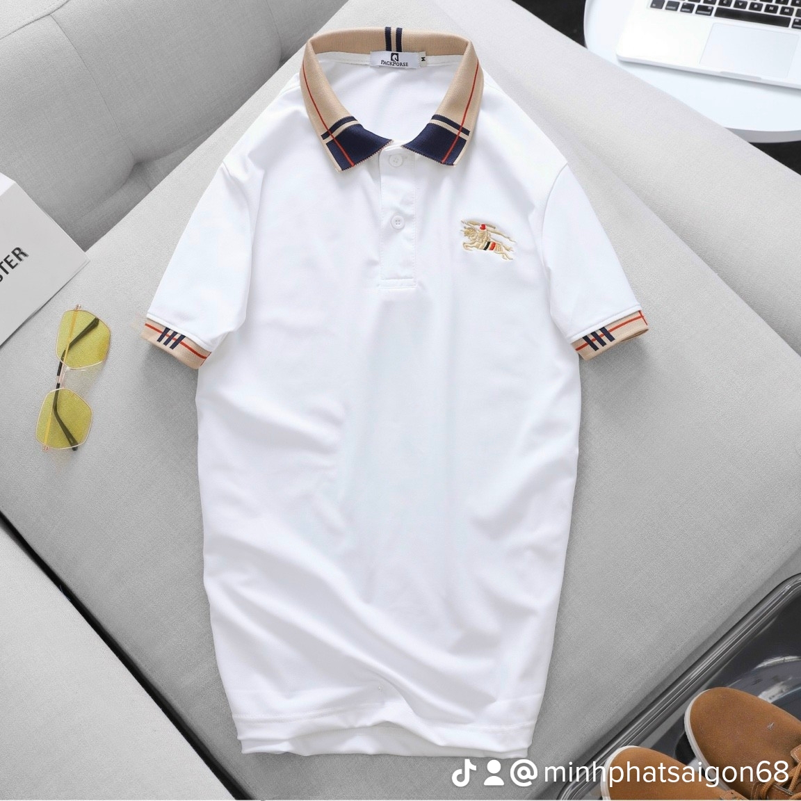 Áo thun nam polo cổ trụ xuất khẩu bé có bigsize xxxl