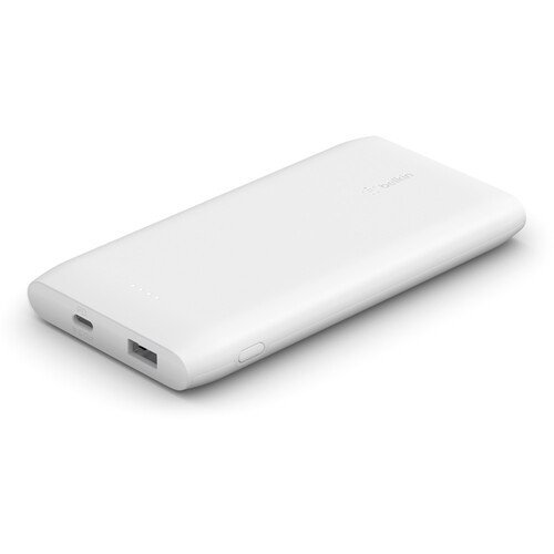 Pin sạc dự phòng Polymer Pocket Power 10,000 mAh, Sạc nhanh 18w PD, cáp đi kèm A-C Belkin- HÀNG CHÍNH HÃNG - BPB001bt