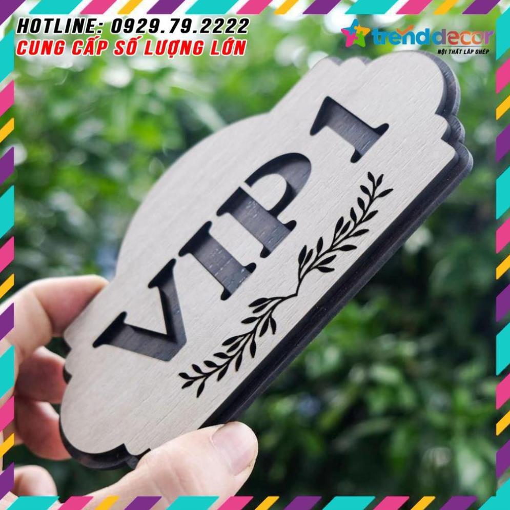 Bảng số phòng bằng gỗ cắt laser (nội dung theo yêu cầu trang trí phòng WoodLaserDecor.vn