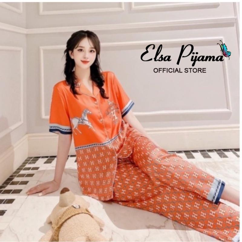 Bộ Lụa Mặc Nhà ️Đồ Ngủ Pijama Lụa Cao Cấp Siêu Mát Mềm Mịn - ELSA