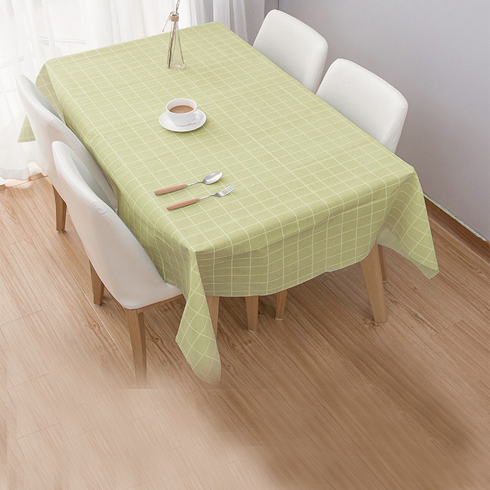 Khăn Trải Bàn Decor Hàn Quốc Kiểu Ô Vuông Caro 137x180 cm